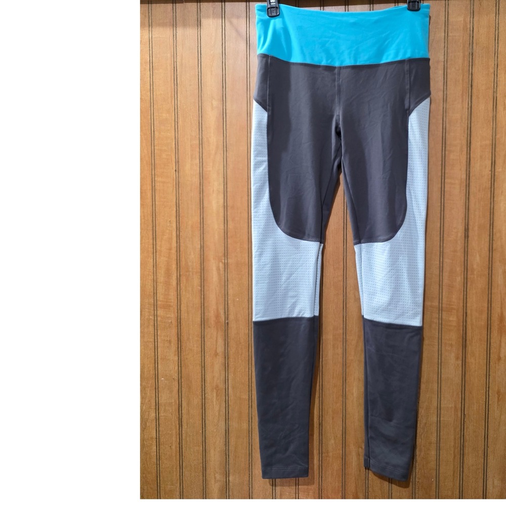 Victoria's‎ Secret Knockout Tight Leggings Athletic Workout Gray Blue S/P
